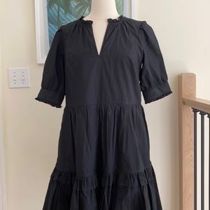 J crew Boho dress.  Size XS.  Black